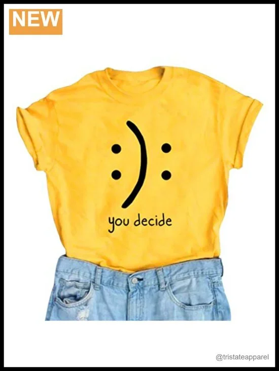 Women's Cotton Funny Graphic Design Short Sleeve Crew Neck T-Shirt
