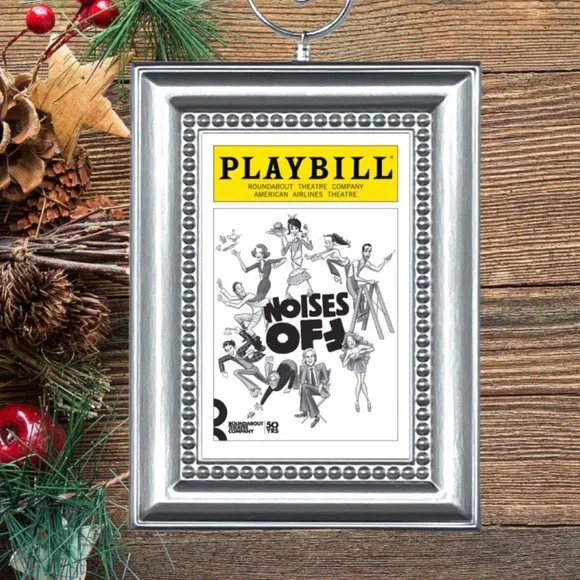 Noises Off Broadway Musical Playbill Christmas‎ Tree Ornament