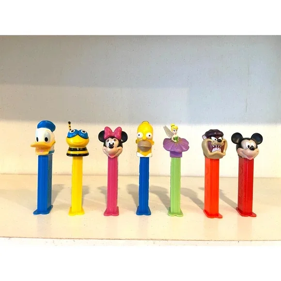 Lot of 7 Vintage PEZ Dispensers Vintage Retro Collection Donald Duck Hungary‎