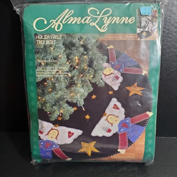 Bucilla Alma Lynne Angels of Glory Felt Christmas Tree Skirt Kit 44