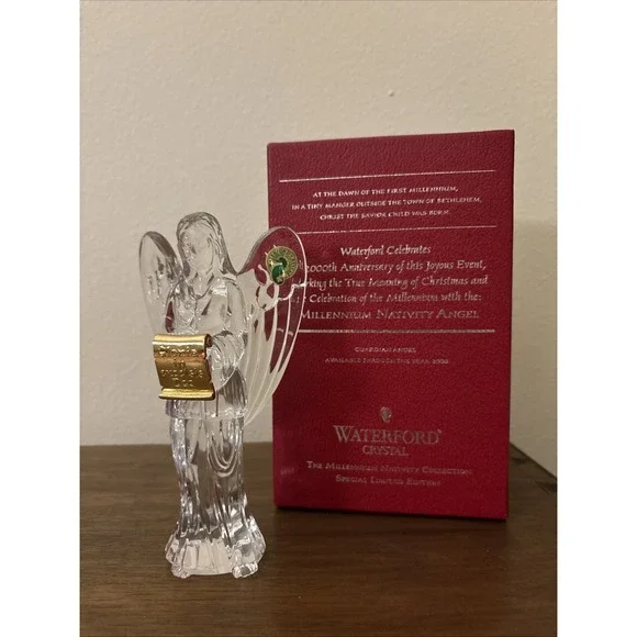 Waterford Crystal Millennium NATIVITY Guardian Angel Figurine Gloria Excelsis