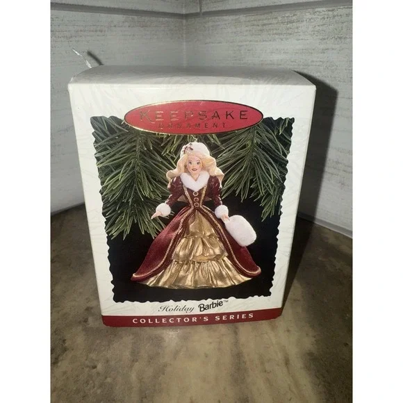 Hallmark 1996 Ornament ‎ - Holiday Barbie  - 4th In Series - Pre-Owned