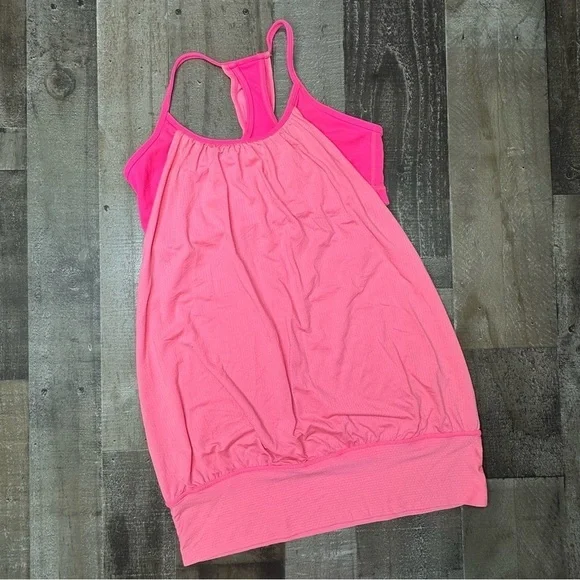 Lululemon Athletica Vibrant Pink No Limits Tank Top size 6