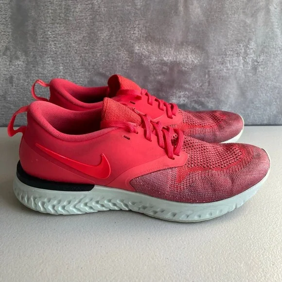 Nike Shoes Womens 8.5 Pink Odyssey React 2‎ Flyknit Running Sneakers AH1016-800