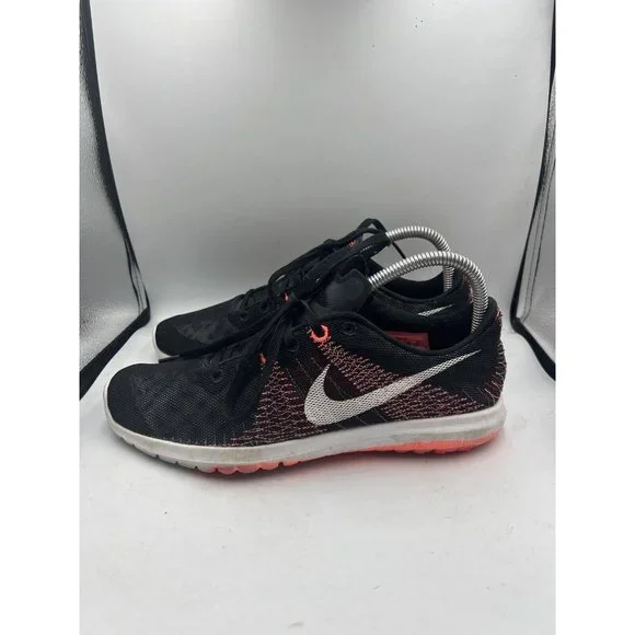Nike Flex Running Free Knit Fury Women Size 8.5 Mens 7 Black‎ 705299-001