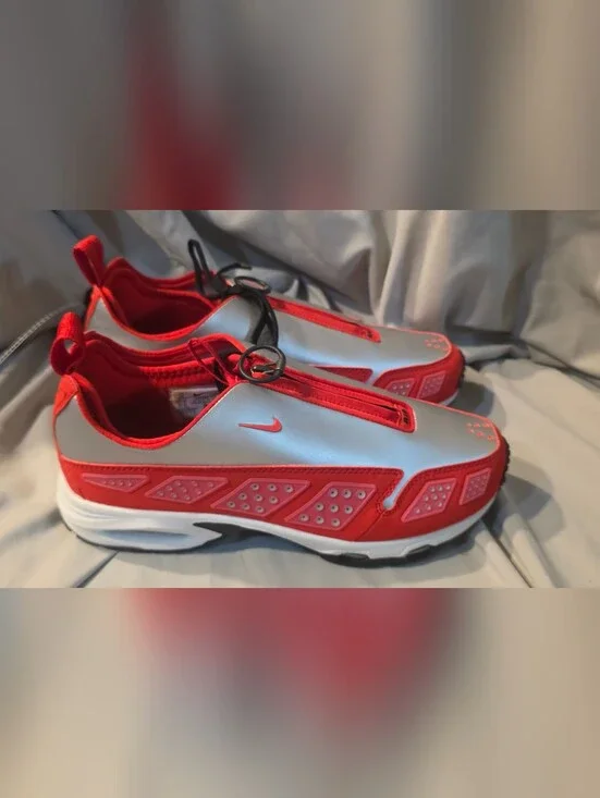 Nike Air Max Sunder SNDR Shoes Red Silver IH3988-001 Women SZ 10 Men 8.5 NWOB