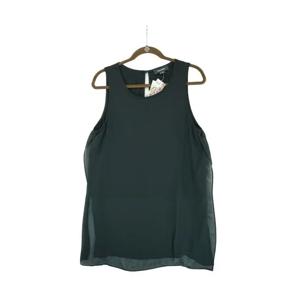 NWT Karen Kane Women’s Medium Black Sleeveless Top‎ Shirt Blouse MSRP $89