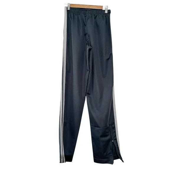 NIKE Vintage Grey Textured Track Pants Ankle Zippers Elastic Waist Y2K‎ Small