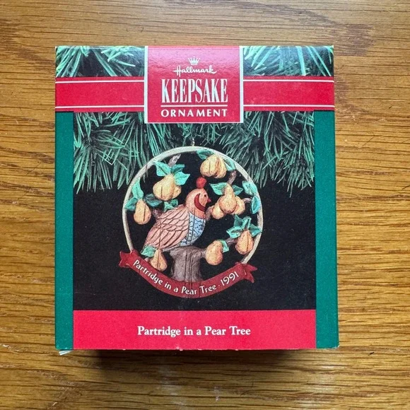 Hallmark Keepsake Ornament Partridge in a Pear Tree‎ 1991 Dated Christmas