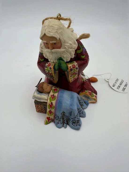 NIB Jim Shore 2009 Santa with Baby Jesus Hanging Ornament