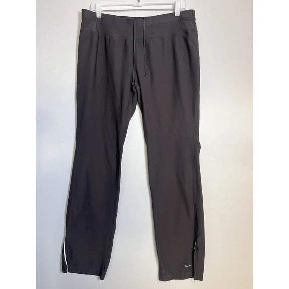 Women's Nike Fit Dry Brown Straight Leg Pants Size XL Stretch