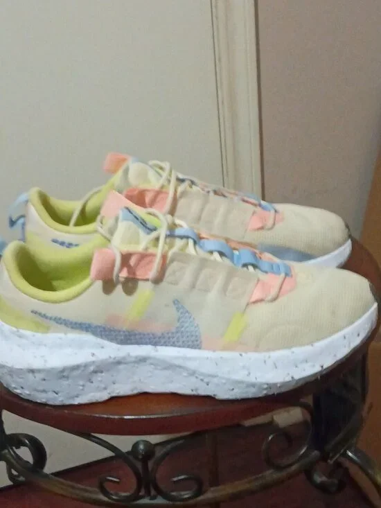 Nike Wmns Crater Impact Volt Yellow Womens 9.5 Casual Lifestyle Shoes CW2386-700