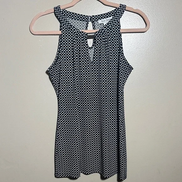 White House Black Market WHBM XS‎ Minimalist Sleek Sleeveless Career Top