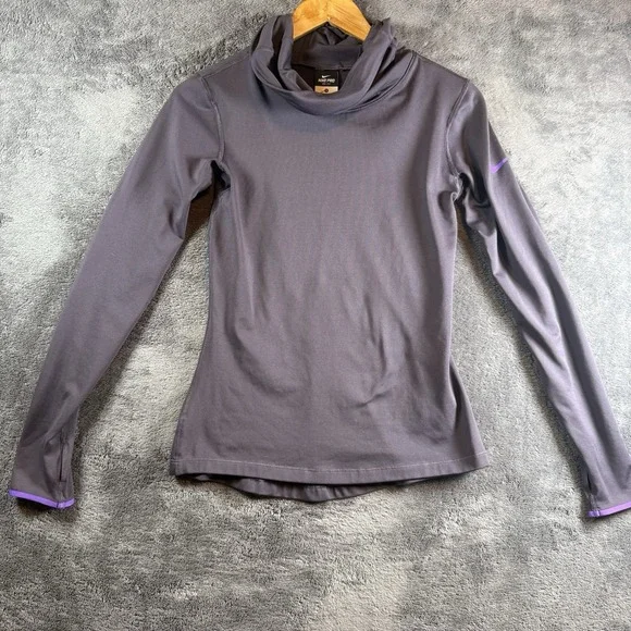 Nike Pro Hyperwarm Fitted Infinity Long Sleeve Cowl Neck Women's Top S