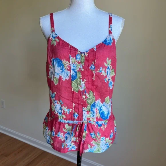 Hollister|| Woman’s Floral Tank Top size Large