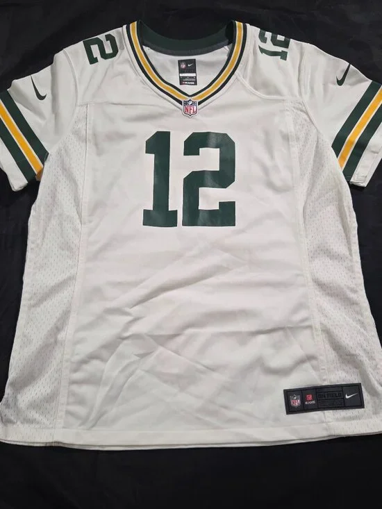 NFL Green Bay Packers Aaron Rodgers Jersey Nike On Field Women's Size XL White