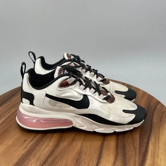 NIKE Air Max 270 React Shoes Womens Size 7.5 White Running Comfort Walking Gym