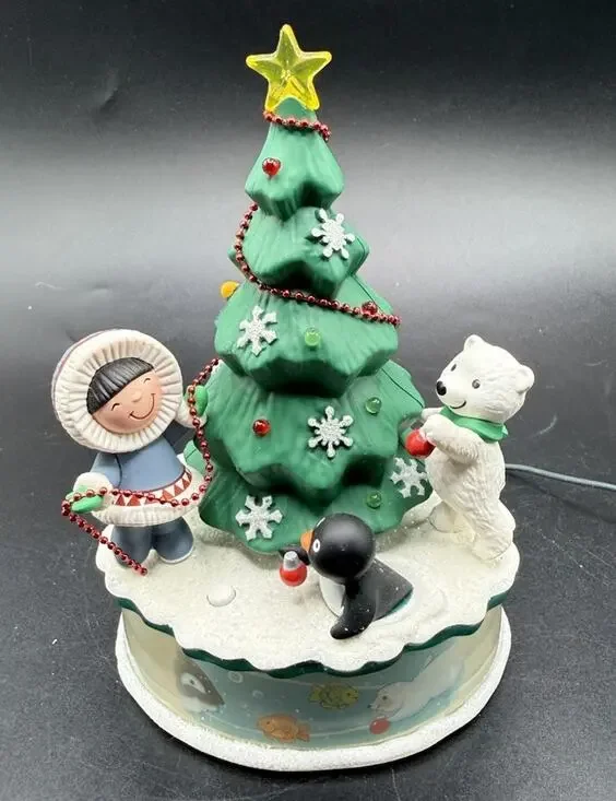 Hallmark Frosty Friends Trimming The Tree Magic Cord Ornament No Box EUC -Lo24