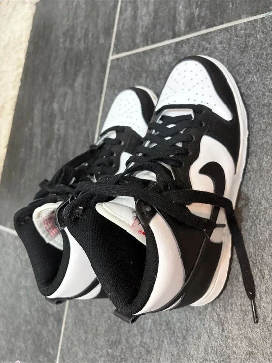 Nike Black and White High-Top Sneakers