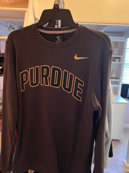 Nike Purdue Grey Crewneck Sweatshirt