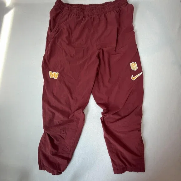 Nike Washington Commanders Pants Mens Large Red NFL Football Track Player issued