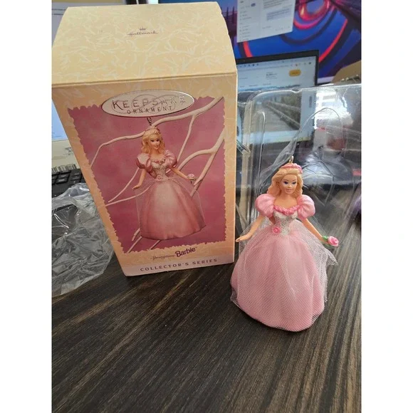 1996 Hallmark Keepsake Springtime Barbie Ornament EasterCollection 2nd in Series