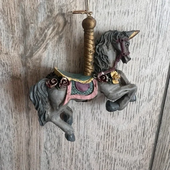 Vintage Russ Carousel Horse‎ Unicorn 4