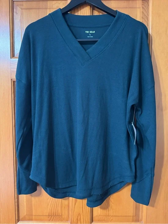 Tek Gear Forest Green V-Neck Sweatshirt