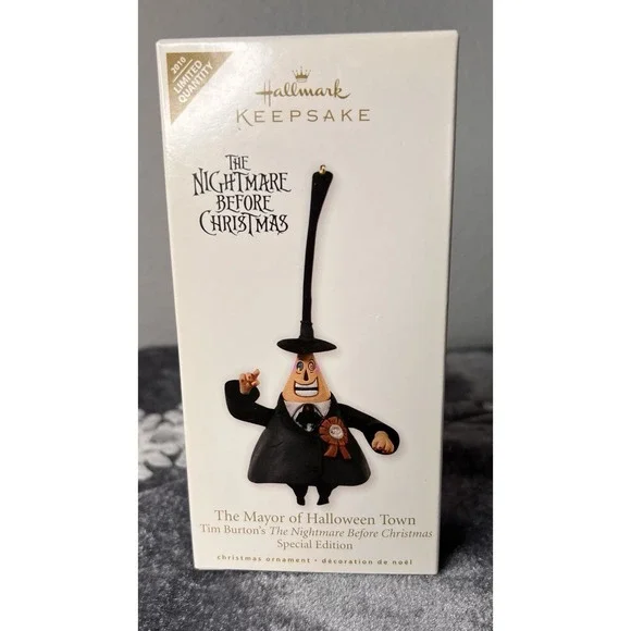 Hallmark 2010 Mayor of Halloween Town Nightmare Before Christmas Ornament SE