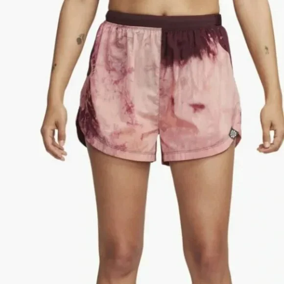 Nike Trail Women's Pink Tie-Dye Athletic Shorts