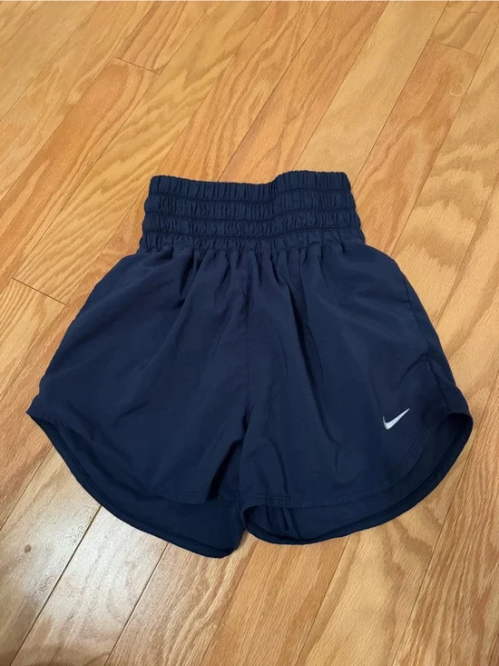 Nike Dri-Fit Navy Blue high waisted athletic shorts