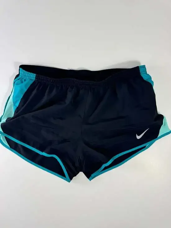 Nike Dri-FIT Women's Tempo Running Shorts Black and Teal