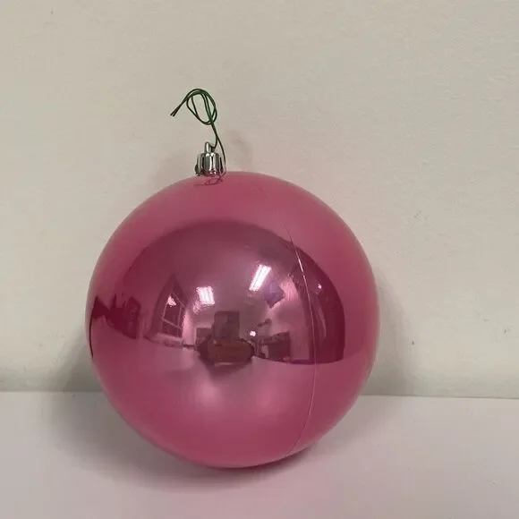 Anthropologie Terrain Pink Shatterproof Pearlescent Ornament