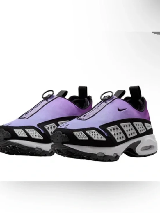 Nike Women's Slip-On Sneakers in Purple and Black