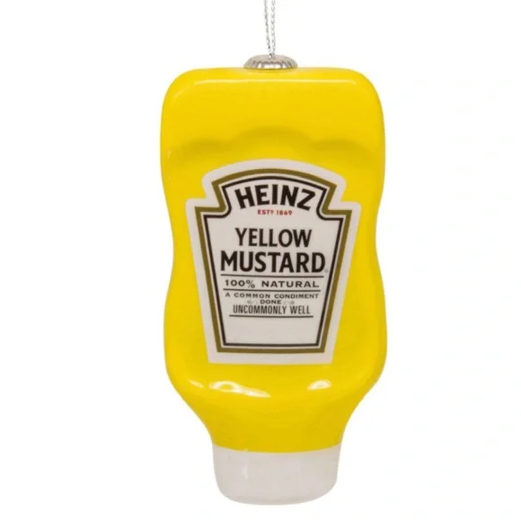 Hallmark “Heinz Yellow Mustard” Shatterproof Christmas Ornament (NWT)