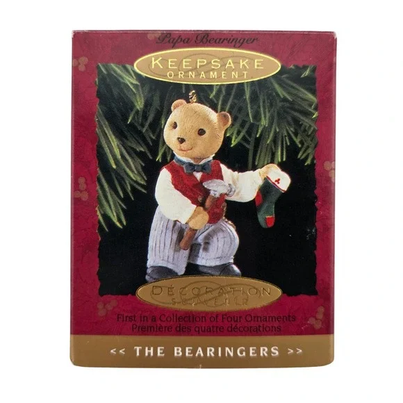 Hallmark Keepsake Papa Bearinger Ornament 1993‎ 1st Series w Box