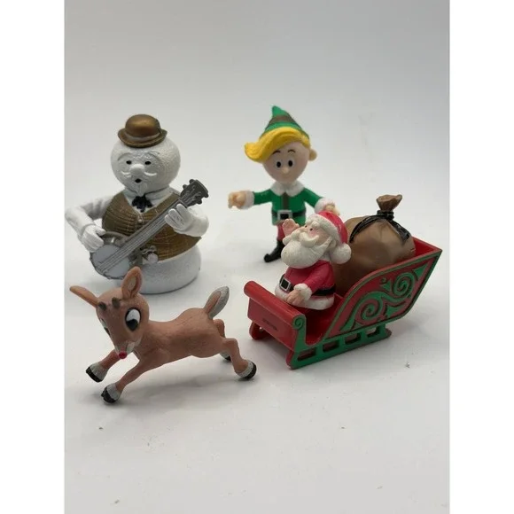 Rudolph the Red-Nosed Reindeer and Island of Misfit Toys Figures lot of 4
