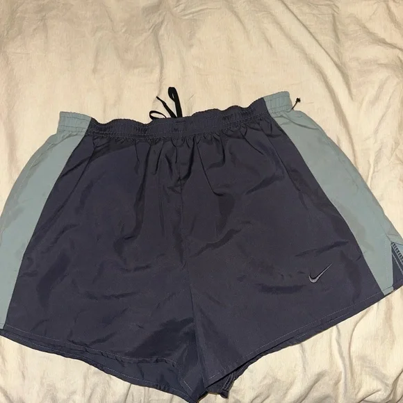 Nike Navy Blue and Gray Athletic Shorts