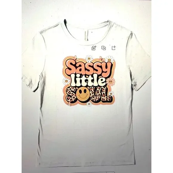 Sassy Little Soul Graphic Tee - White