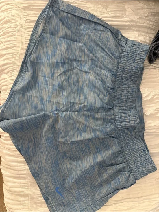 Nike Light Blue Heathered Performance Shorts