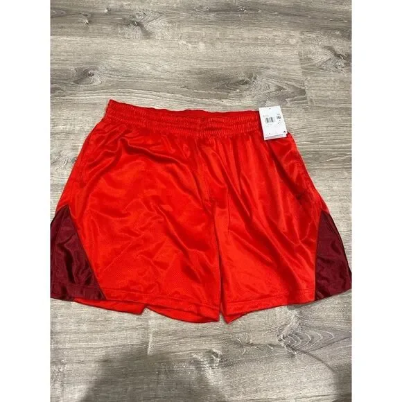 Nike Dri-FIT Womens Basketball‎ Shorts Red Burgundy Mesh DH7363-658 XXL NWT