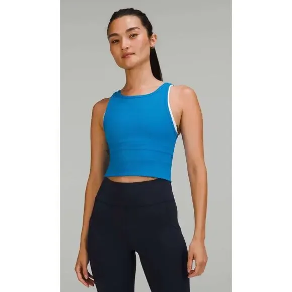 lululemon blue power‎ pivot tank