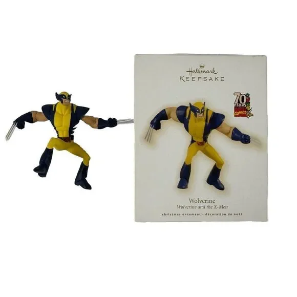 WOLVERINE X-Men Hallmark Ornament Marvel Comics 70 Year RARE 2009