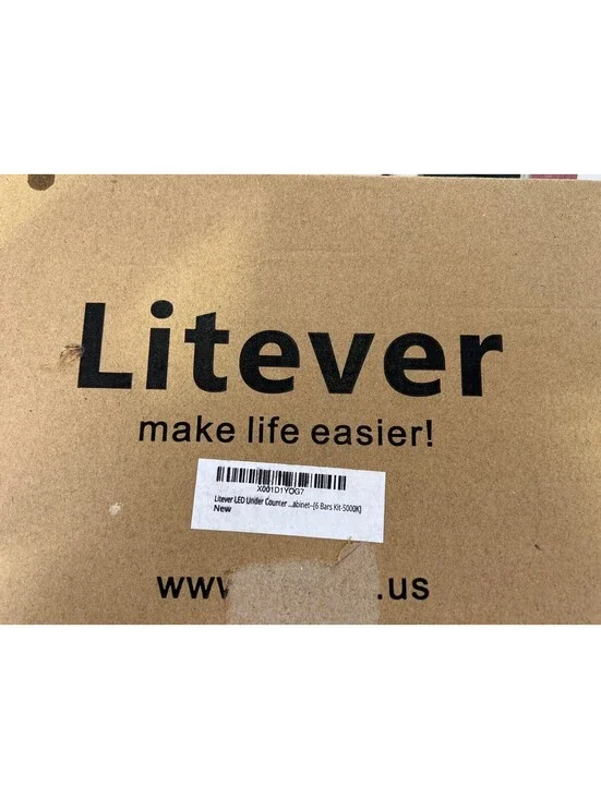 Litever 6 Pack Linear Cabinet LED Light Kit 31W 3000K/5000K CRI>80