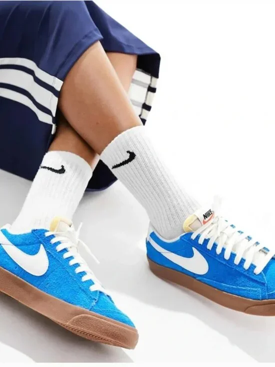 Nike Blazer Low '77 Photo Blue Gum Low Top Sneakers Women’s Size 9.5 EUR 41
