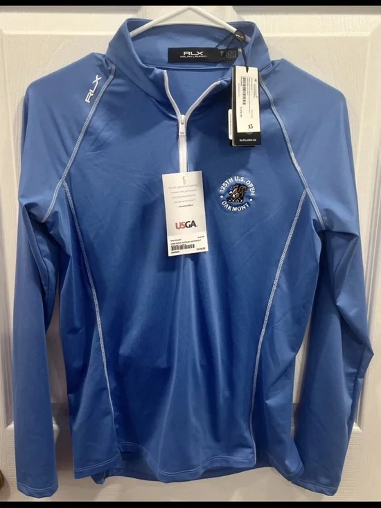 RLX Ralph Lauren 125th U.S. Open Oakmont 2025 Quarter Zip Pullover XS NWT $128
