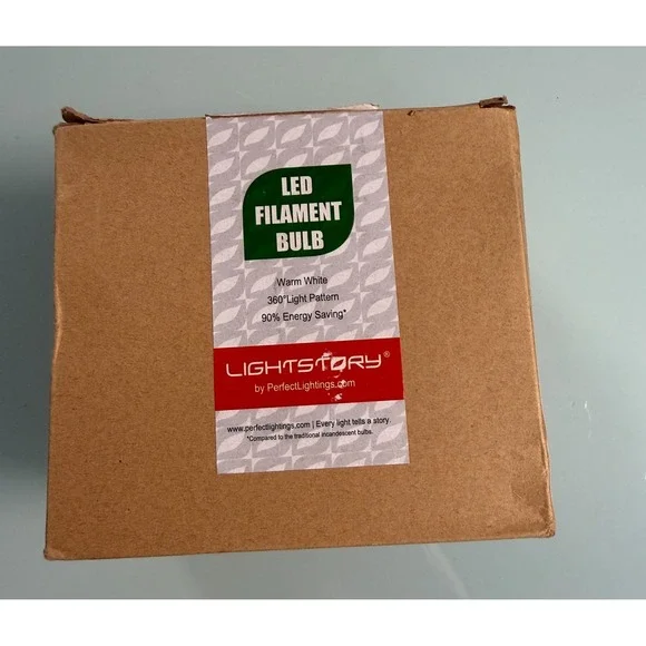 Led Filament Bulb Warm White‎ 30% output Unopened Individual Box