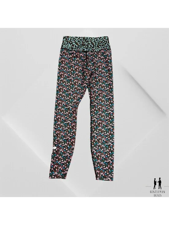 Nike One Leggings Women Size Small Femme Formal Ditsy Flowers High Rise Full Leg