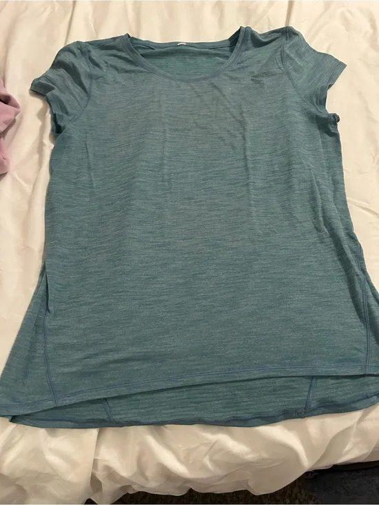 Women’s Basic Scoop Neck Tee - Teal lululemon size 10