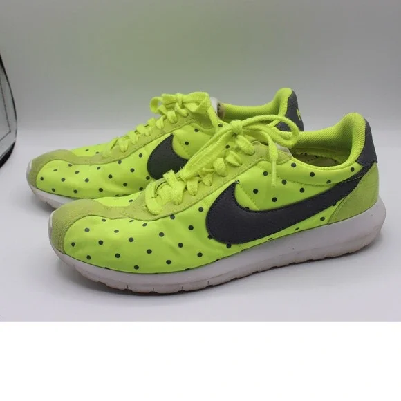 Nike Roshe One NM QS Volt Polka Dot Neon Yellow Womens 8.5 810861-701 2015